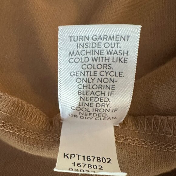 J. Jill Women's Petite Size PL Ponte Knit Pull On Slim Leg Tan Pants - Picture 7 of 7